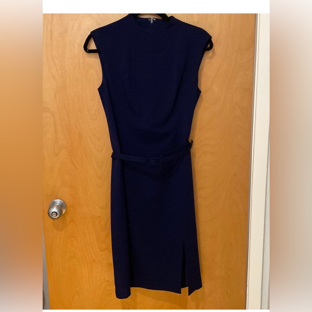 Ralph Lauren Blue Sheath Midi Dress for Cocktail